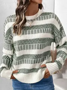 DressBerry Women Striped Round Neck Top