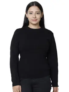 IndiWeaves Women Ribbed Pullover