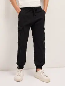 THE BEAR HOUSE Men Cotton Solid Regular Fit Cargo