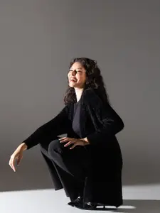 SHOWOFF Acrylic Longline Open Front Shrug