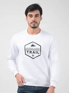 Numero Uno Men Printed Round Neck Pullover Cotton Sweatshirt