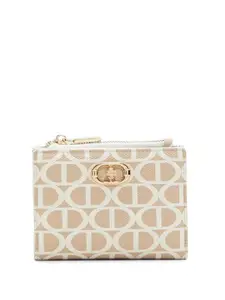 ALDO Women Geometric Printed Two Fold Wallet