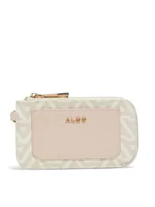 ALDO Women LINEATUS Printed Zip Around Wallet