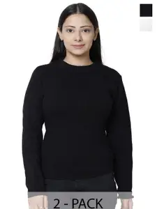 IndiWeaves Women Woollen Pullover with Applique Detail