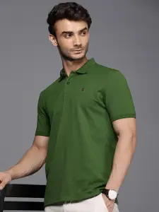 Louis Philippe Sport Men Polo Collar Pure Cotton Slim Fit T-shirt