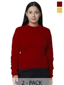 IndiWeaves Women Pack Of 2 Woollen Pullover