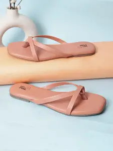 LOUD POUT Women Open Toe Flats