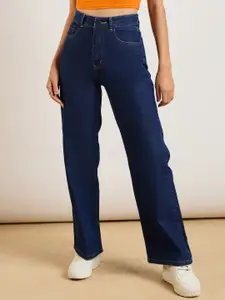 4WRD by Dressberry Women Cotton Classic High-Rise Boyfriend Fit Jeans