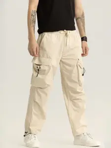 Snitch Men Urban Loose Fit Cargos Trousers