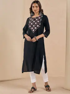 Likha Women Embroidered Thread Work Kurta