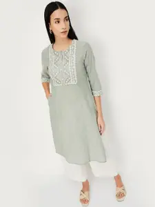 max Women Thread Work Kurta