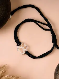 JewelYaari 925 Sterling Silver Rhodium-Plated Anklet