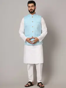 Latest Chikan Garments Self Design Nehru Jackets