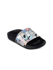 Skechers Women Printed Open Toe Slip On Sliders