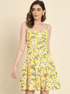TANDUL Women Floral Print Fit & Flare Dress