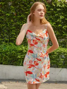 TANDUL Floral Print Sheath Dress