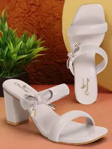 CHINRAAG Party Block Sandals with Bows
