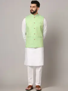 Latest Chikan Garments Men Self Design Nehru Jackets