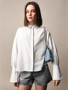 ONLY Women Self Designed Casual Shirt