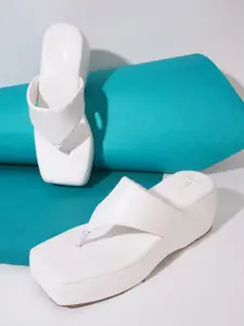 JM Looks Women Wedge Square Toe Sandals