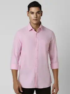 Van Heusen Sport Men Spread Collar Solid Cotton Slim Fit Casual Shirt