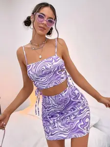 TANDUL Floral Print Bodycon Dress