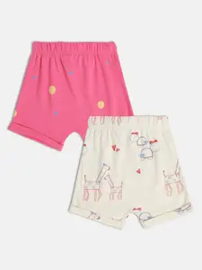 MINI KLUB Girls Conversational Printed Shorts