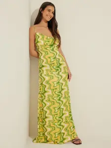 TANDUL Tropical Print Maxi Dress