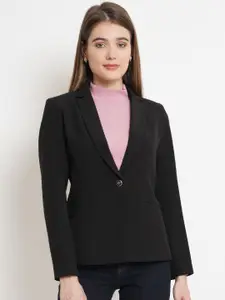 Purple State Notched Lapel Single Breasted Blazer