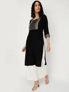 max Women Geometric Embellished Kurta
