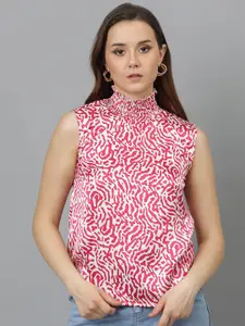 Kotty Animal Print Crepe Top