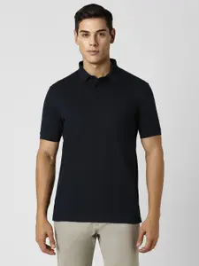 Van Heusen Sport Men Solid Polo Collar Cotton T-Shirt