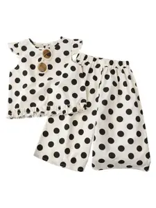 StyleCast x Revolte Girls Printed Pure Cotton Top With Palazzo