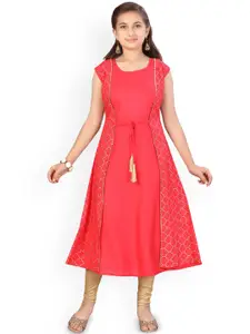 BAESD Girls Cotton A-Line Kurta