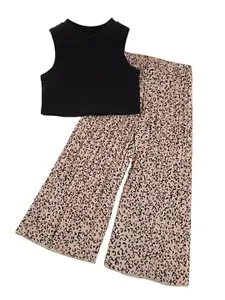 StyleCast x Revolte Girls Striped Sleeveless Top With Palazzo