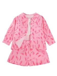 StyleCast x Revolte Girls Printed Shirt With Short