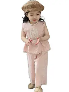 StyleCast x Revolte Girls Printed Organic Cotton Top With Trousers