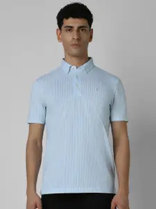 Van Heusen Men Mandarin Collar T-shirt