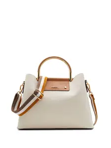 ALDO Textured Oversized Shopper Satchel with Tasselled