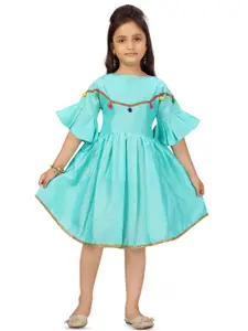BAESD Girls Bell Sleeve Fit & Flare Dress