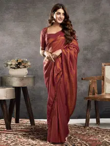 Satrani Woven Design Zari Kanjeevaram Saree