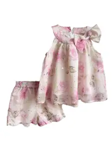 StyleCast x Revolte Girls Printed Sleeveless Top With Skirt