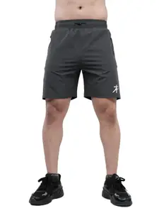 Athflex Men Regular Fit Breathable Shorts with Utility Pockets