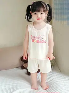 StyleCast x Revolte Girls Printed T-shirt with Shorts