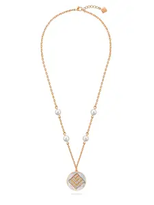Guy Laroche Gisele Rose Gold-Plated Stainless Steel Necklace
