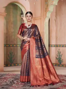 Anouk Ethnic Motif Zari Woven Kanjeevaram Saree