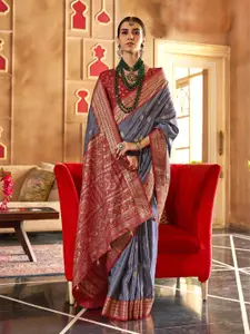 elora Woven Design Zari  Patola Saree