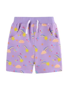 StyleCast Girls Printed Cotton Shorts