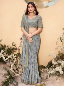 Saree mall Embroidered Sequinned Leheriya Sarees