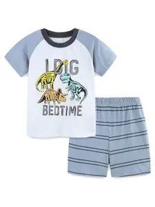 StyleCast Boys Printed Pure Cotton T-shirt With Shorts